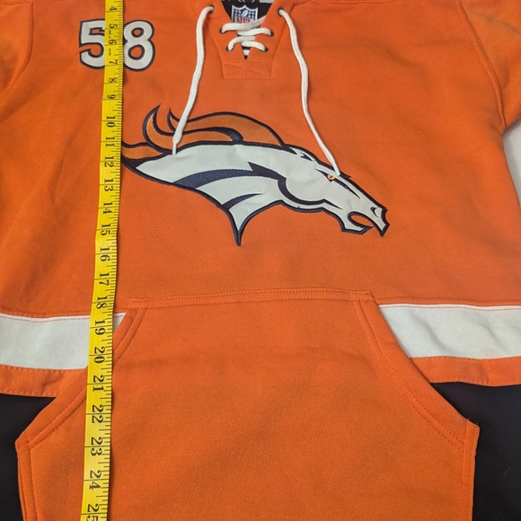 NFL Denver Broncos Orange Hoodie - Picture 2 of 9